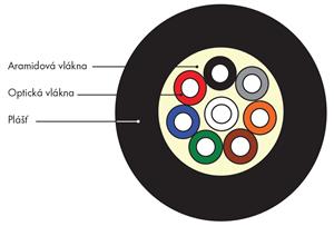 DROP 8vl 500m SM09/125 G.657A2 Corning LSZH