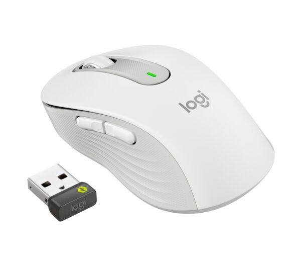 LOGITECH Signature M650/Kancelářská/Laserová/Pro praváky/4 000 DPI/USB+BT/Bílá