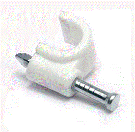 DATACOM Kabelová příchytka  (9mm) bílá 100ks