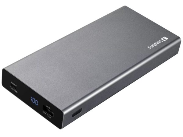 9589583632_s-1 Sandberg Powerbank USB-C PD 100W, 20000 mAh, černá