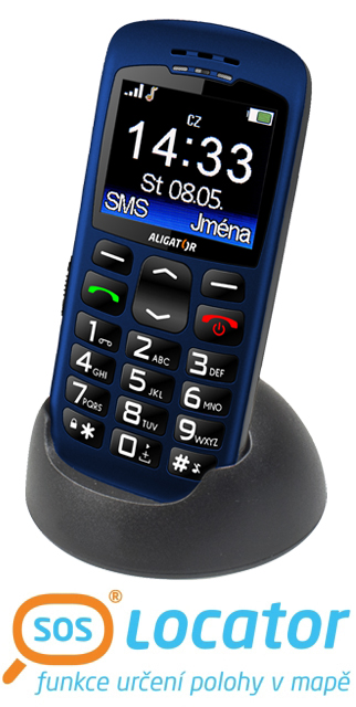 95AL216b ALIGATOR A670 Senior modrý + stol.nab.