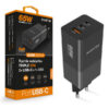 Aligator nabíječka PD65W, 2USB-C, 1xUSB-A, černá