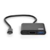 95BR7681_s-1 PORT CONNECT USB-C HUB, HDMI 1X 4K + USB-A + USB-C, černý
