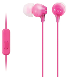 98967630358_s SONY sluchátka MDR-EX15AP, handsfree, růžové