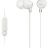 SONY sluchátka MDR-EX15AP, handsfree, bílé