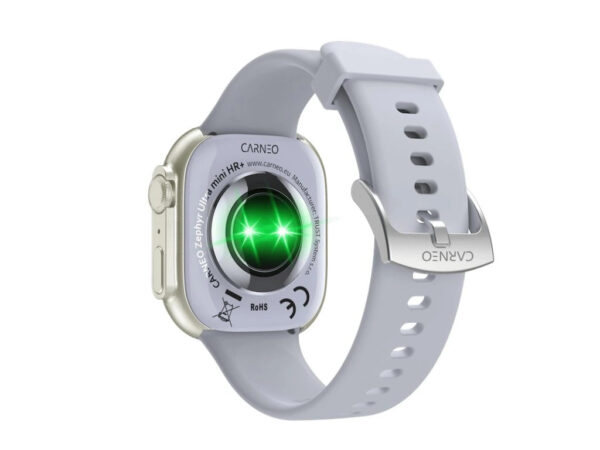 CARNEO Zephyr Ultra mini HR+/Silver/Sport Band/Blue-Gray