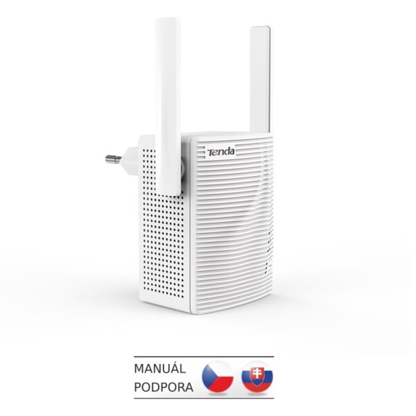 A18_01 Tenda A18 - WiFi Range Extender AC1200 Dual Band, opakovač 1200 Mb/s, 1x LAN 100 Mb/s, WPS, 2x 2dBi