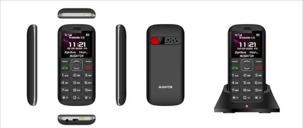 ALIGATOR A720 4G Sen.černý + stol.nab.