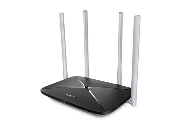 Mercusys AC12 1200Mbps WiFi AC router, 5x10/100 RJ45, 4x anténa
