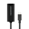 ADE-SRC-02_vrch-600 AXAGON ADE-SRC, USB-C 3.2 Gen 1 - Gigabit Ethernet síťová karta, auto instal, černá