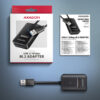 AXAGON ADM2-AM USB-A 10Gbps - M.2 NVMe & SATA SSD adaptér, kabel USB-A 10cm