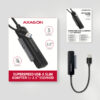 ADSA-FP2A-A_all-600 AXAGON ADSA-FP2A, USB-A 5Gbps - SATA 6G 2.5" SSD/HDD SLIM adaptér