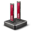 AXAGON ADSA-M2C, USB-C 3.2 Gen 2 -  2x M.2 NVMe SSD CLONE MASTER dokovací stanice