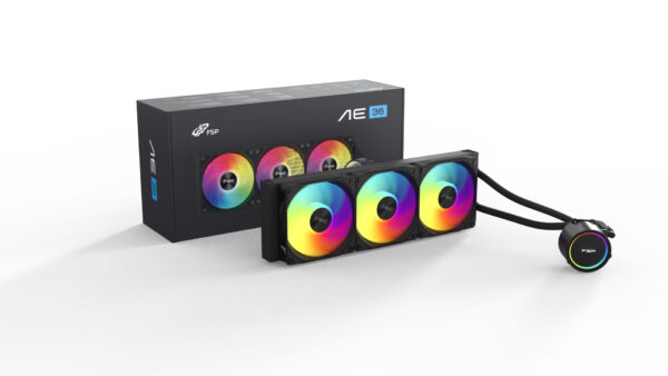 AE36_ColorBox-1 FSP Vodní chlazení AE36-B, Black