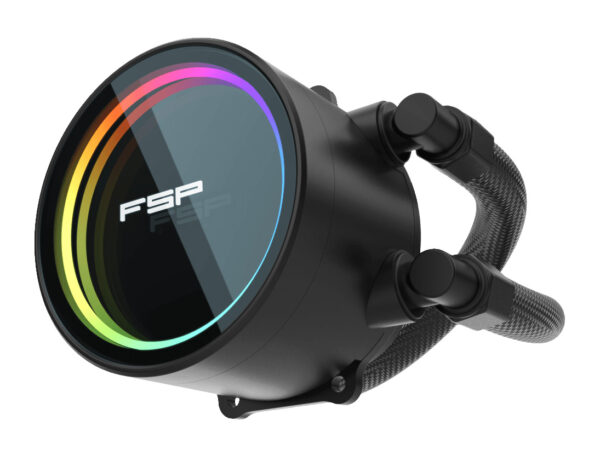 AE_Pump_Front45-1 FSP Vodní chlazení AE24-B, Black