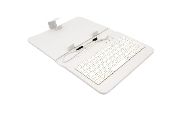 AIRENAiTabLeatherCase1White_s-1 AIREN AiTab Leather Case 1 with USB Keyboard 7" WHITE (CZ/SK/DE/UK/US.. layout)