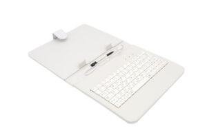 AIREN AiTab Leather Case 2 with USB Keyboard 8" WHITE (CZ/SK/DE/UK/US.. layout)