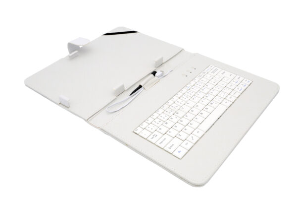 AIRENAiTabLeatherCase4White_s-1 AIREN AiTab Leather Case 4 with USB Keyboard 10" WHITE (CZ/SK/DE/UK/US.. layout)