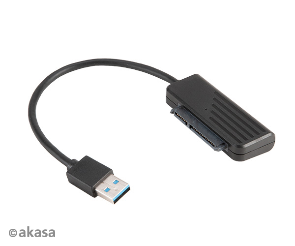 AK-AUB-07BK_g02 AKASA USB 3.1 adaptér pro 2,5" HDD a SSD - 20 cm