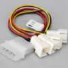 AK-CB001_f00_s Akasa - 4-pin CPU Molex na 4 x 3-pin fan