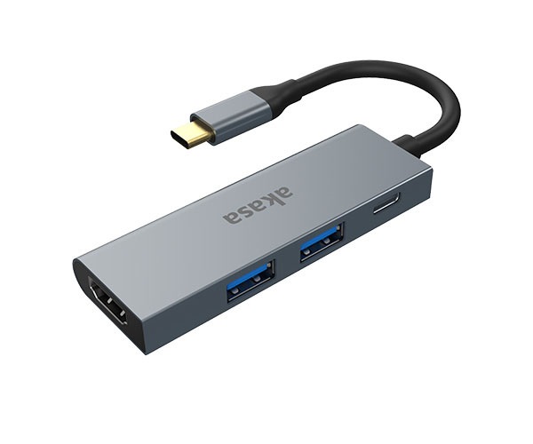 AKASA - externí USB hub - USB type-C s  HDMI