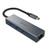 AKASA - USB Type-C 4-in-1 hub s Ethernetem