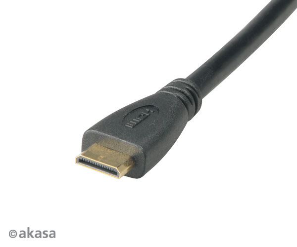 AK-CBHD10-25BK_g02 AKASA - HDMI na mini HDMI adaptér - 25 cm