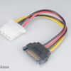 Adaptér SATA na 4pin Molex - 15 cm 2 ks
