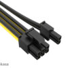 AKASA - 12V ATX 8-Pin na PCIe 6+2 pin adaptér