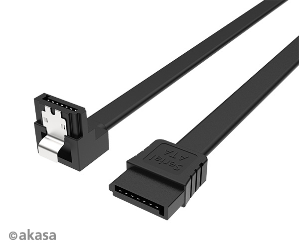 AK-CBSA09-05BK_10BK_g01 AKASA - Proslim SATA kabel 90° - 50 cm