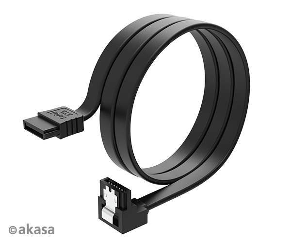 AK-CBSA09-05BK_10BK_g02 AKASA - Proslim SATA kabel 90° - 50 cm