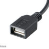 AKASA - USB kabel OTG - mikro USBna USB - 15 cm