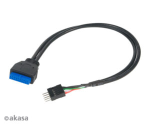 AK-CBUB36-30BK_g01 AKASA - USB 3.0 na USB 2.0 adaptér - 30 cm