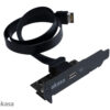 AKASA - USB 3.1 gen 2 Typ C PCI záslepka low profile
