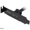 AKASA - USB 3.1 gen 2 Typ C PCI záslepka low profile