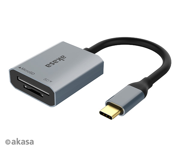 AK-CR-10BK_g02 AKASA USB 3.2 Type-C Dual čtečka karet