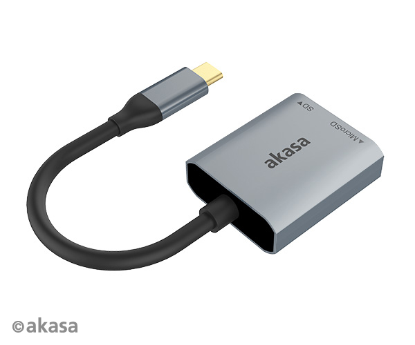 AK-CR-10BK_g03 AKASA USB 3.2 Type-C Dual čtečka karet