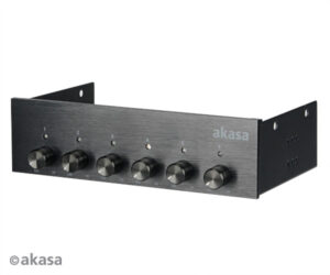 AK-FC-08BK_s AKASA kontrolní panel 6 ventilátorů
