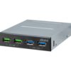 AK-ICR-34_g01_s AKASA USB hub 2 x Quick Charge 3.0 + 2 x USB 3.1