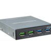 AK-ICR-34_g02 AKASA USB hub 2 x Quick Charge 3.0 + 2 x USB 3.1