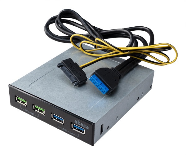 AK-ICR-34_g03 AKASA USB hub 2 x Quick Charge 3.0 + 2 x USB 3.1