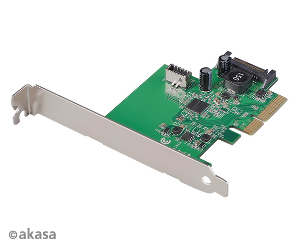 AK-PCCU3-06_g03 AKASA PCIe karta USB 3.2 Gen 2 interní konektor