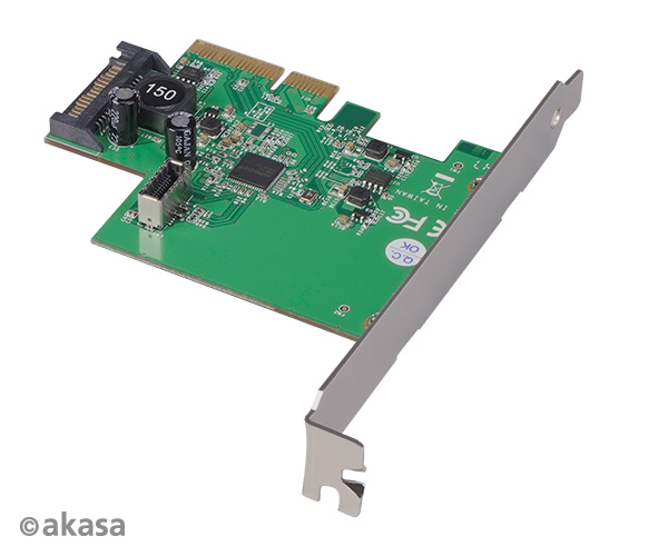 AK-PCCU3-06_g04 AKASA PCIe karta USB 3.2 Gen 2 interní konektor
