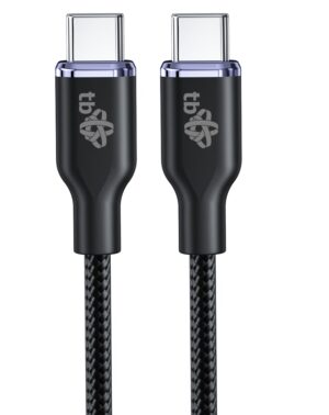AKTBXKUCCGLA15B_s TB USB C - USB C 60W Glamour kabel 1,5m černý
