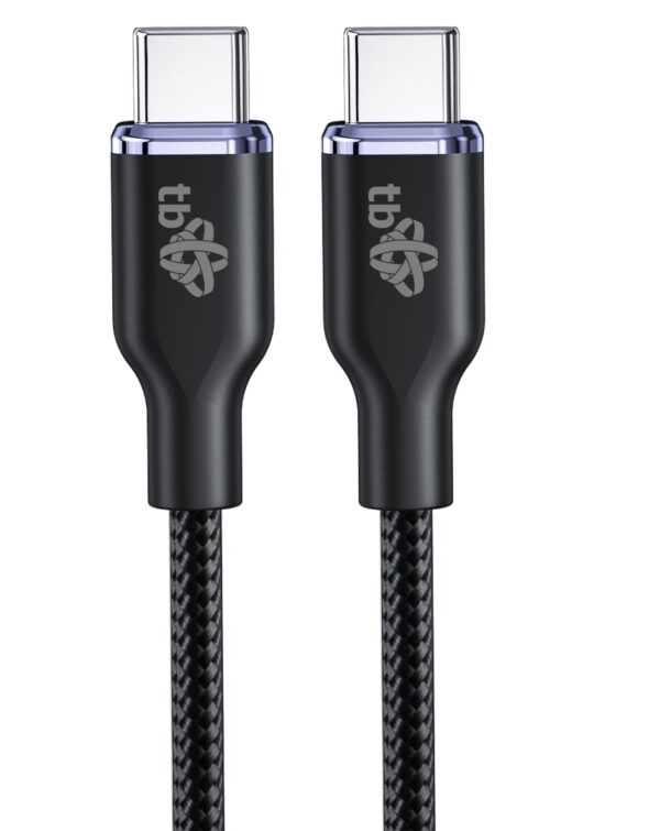 TB USB C - USB C 60W Glamour kabel 1,5m černý