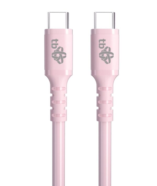 AKTBXKUCCZEL10P_s TB USB C - USB C 60W Jelly kabel 1m růžový