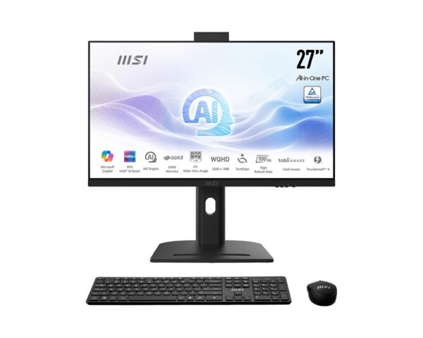 MSI Modern/AM273QP AI 1UM-274EU/27"/QHD/U5-125H/16GB/1TB/Intel int/W11H/Černá/3R
