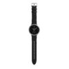 Amazfit-Active-2-NFC-Black-Leather-Round-Unbuttoned Amazfit Active 2 Round NFC/Silver/Elegant Band/Black Leather
