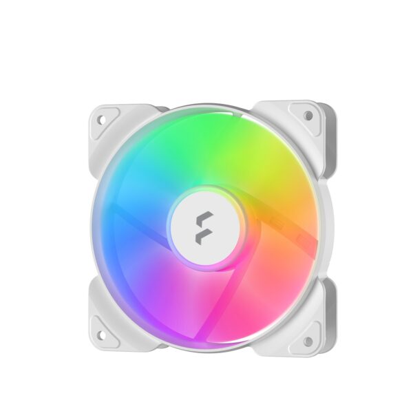 Aspect-12-RGB-White-Frame-Front-Rainbow_s Fractal Design Aspect 12 RGB White Frame