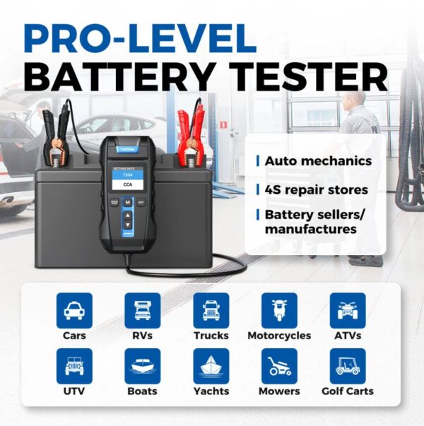 TOPDON Tester autobaterií BT300P